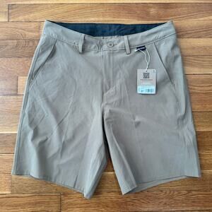 Patagonia Hydropeak Hybrid Walk Shorts 19" Mens 30 Mojave Khaki NWT